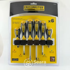Set de 6 destornilladores Crossmaster