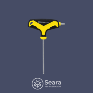 Llave Hexagonal 5 mm con Mango en “T” – Punta Esférica y Largo Extendido
