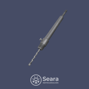Vástago adaptador SDS Plus para sierras copa con dientes de widia.