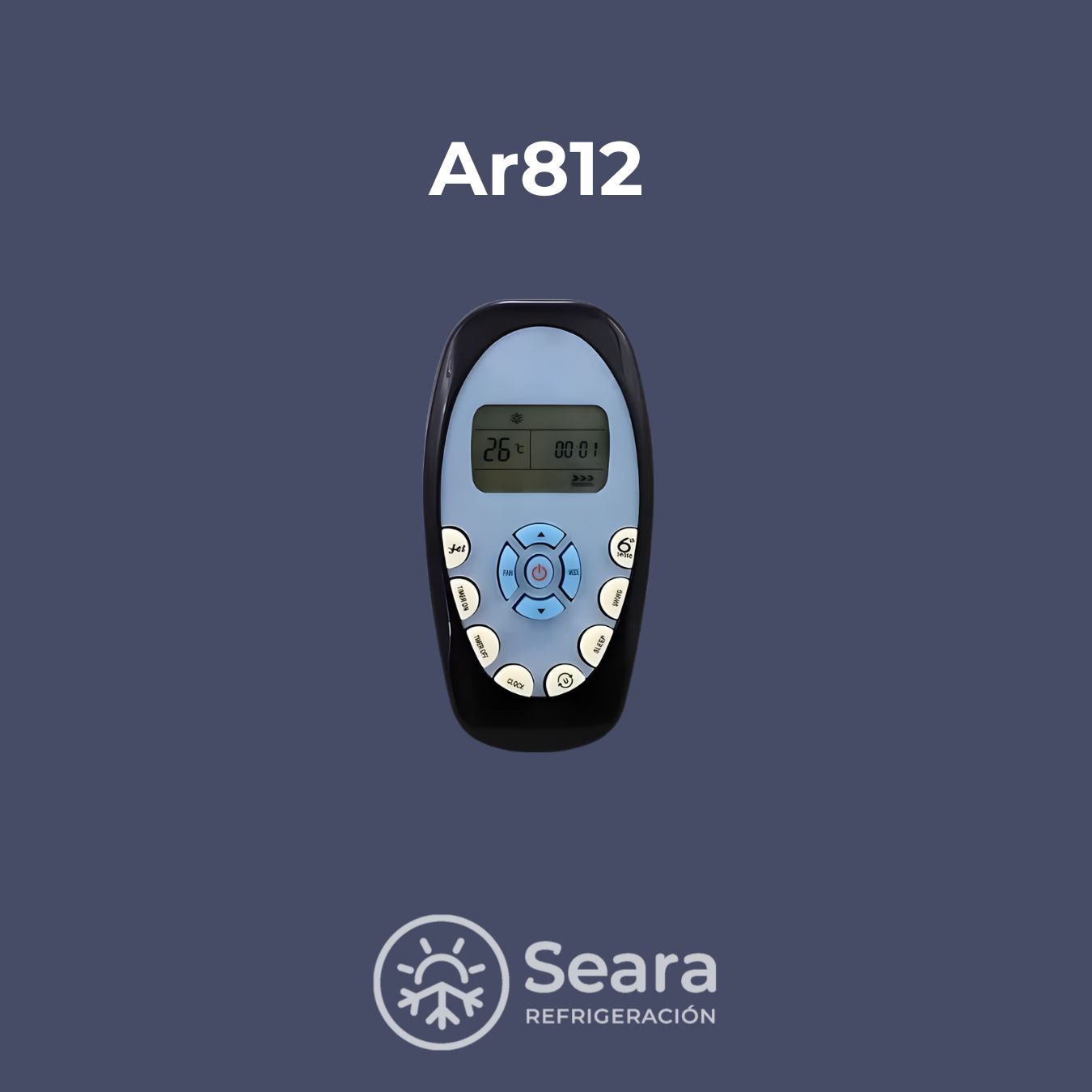 Control Remoto A812 | Compatible con Electra, Candy, Peabody, Hisense y Ariston