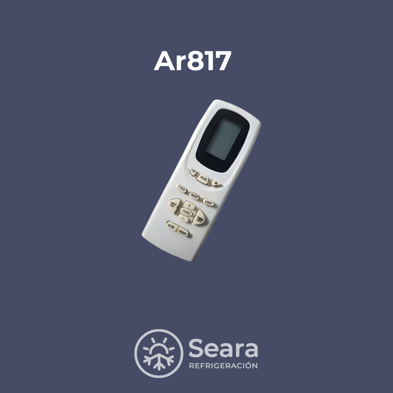 Control Remoto AR817 | Compatible con Cardiff, Home, Gree, Noblex, Philco, NYYO y Sigma