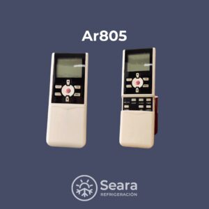 Control remoto AR805 compatible con aires acondicionados Alaska, BGH, Longvie, Midea y Whirlpool
