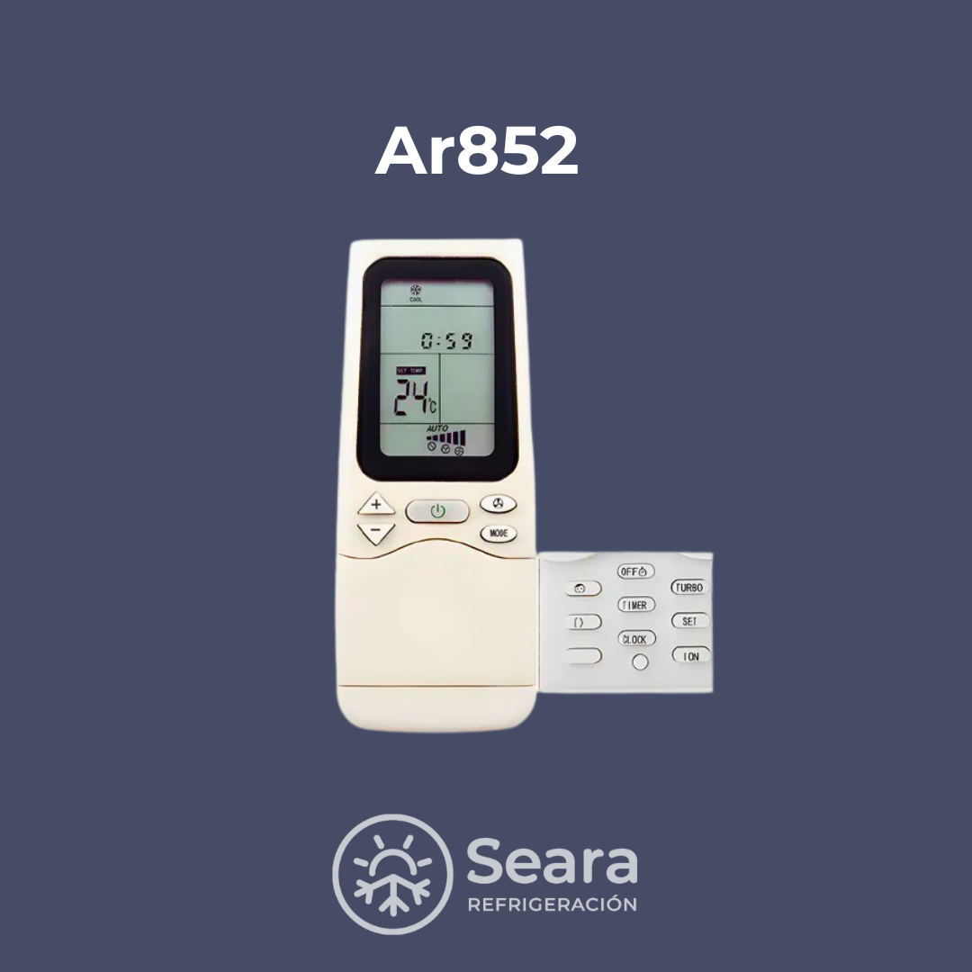 Control Remoto AR852 para Aire Acondicionado –Compatible General Electric, Bluestar, Hyundai y Whirlpool