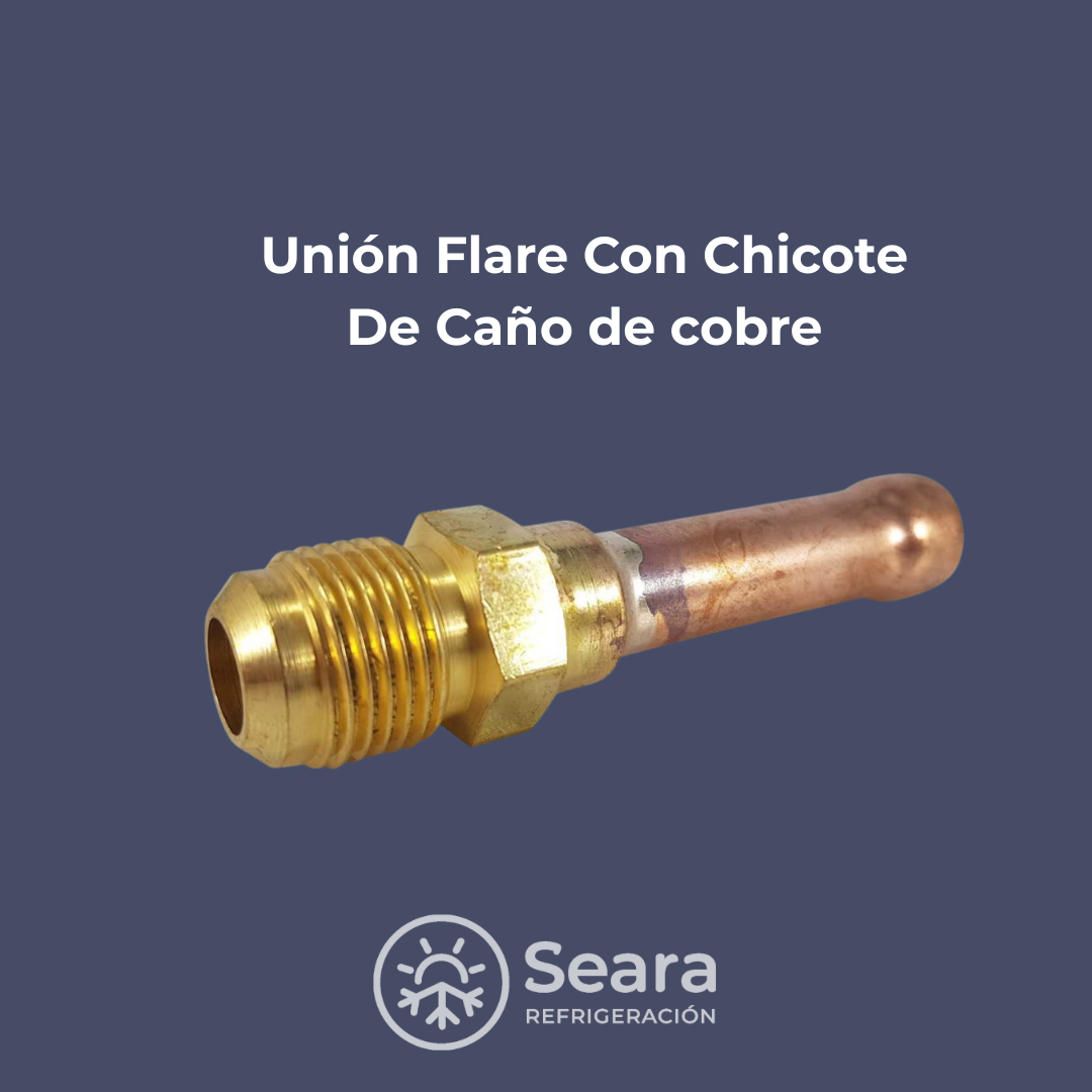 Unión Flare con Chicote de Cobre | Conexiones para Refrigeración y Aire Acondicionado